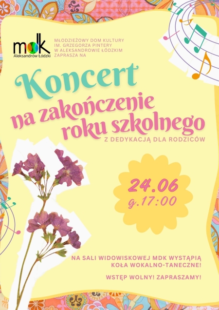 Koncert na Zakończenie Roku Szkolnego 