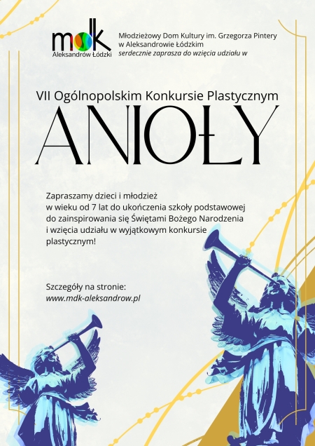 ANIOŁY 2025 - VII Ogólnopolski Konkurs Plastyczny